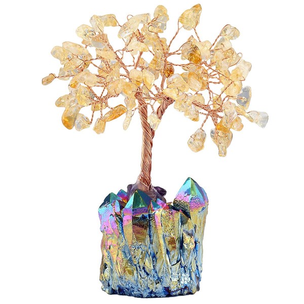 Nupuyai Gemstone Tree Decoration Money Tree Tree of Life Lucky