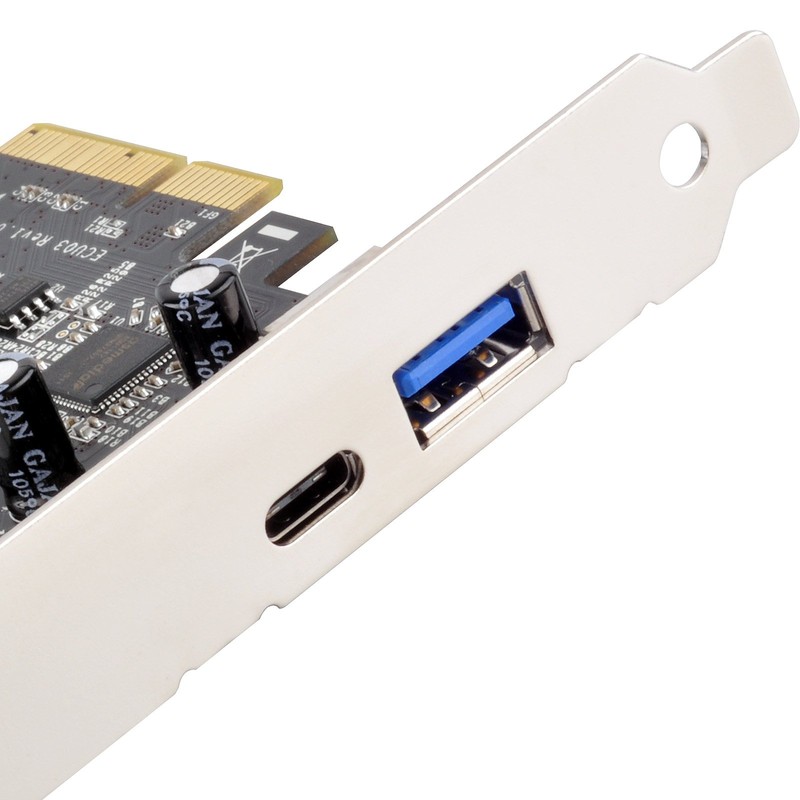 SilverStone SST-ECU03 - SuperSpeed 1x USB 3.1 Type C, 1x