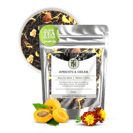 Nelson's Tea - Apricots & Cream - Black Loose Leaf Tea - Black tea, dried apricot, and marigold petals (Sample 0.4 Oz)