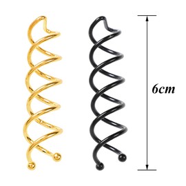 Csirnto Hair Spiral Pack of 20 Spiral Hair Pins Spiral Hair Clips Spiral Pin Metal Twist Spiral Hair Pins Clips Spin Clip Bun Hair Pin Spiral Bobby Hair Styling