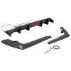 KUAFU Rear Bumper Diffuser Spoiler W/ Led Light Carbon Look