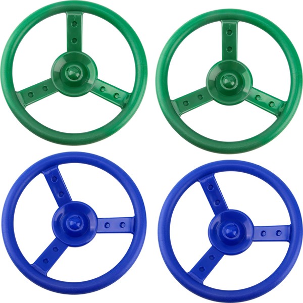 Haconba 4 Pack Steering Wheel Playset Plastic Swingset Steering Wheel