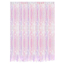 ZAMXHUG Tinsel Curtains, Iridescent Glitter, Metallic Glitter Curtain Fringe, Glitter Tinsel Curtain, Decoration for Christmas Tree, Birthdays, Festivals, Party, Children's Birthday Party, Stage
