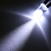 uxcell 20Pcs 3mm Pre Wired LED, White DC24V Clear Lens,