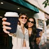 Reusable Insulated Sleeve for Iced Coffee Cup, Coffee Neoprene Sleeve