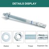 HROMIGRY 1/2" x 10" Concrete Anchors (12 Pack) 1/2 inch