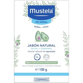 Mustela Jabón Natural, Piel Normal, Facial y Corporal, 100g
