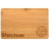 Samunshi® Wooden Board with Engraving Vegvisir Runes Made of Bamboo