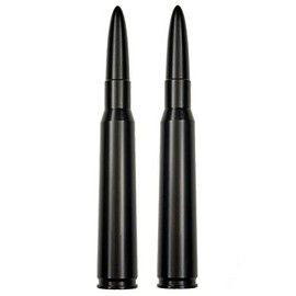 Made in USA - 50 Caliber Bullet Aluminum Antenna is Compatible with Harley Davidson Touring Tour Glide Ultra Classic FLTCU (1989-1995) - 2 Pack