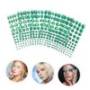 SEWACC 6sheets DIY Craft Stickers Acrylic Rhinestone Crystal Stickers Face