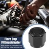 X AUTOHAUX AN10 Universal Flare Cap Fitting Adapter Black -