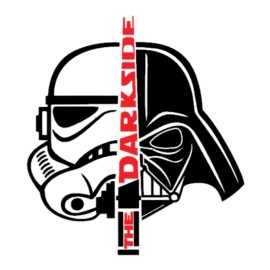 Oracal The Darkside Darth Vader Stormtrooper Lightsaber 5.5" High Quality Vinyl Decal