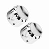 2pcs CNC Aluminum Motorcycle Front Axle Skull Nut Bolt Cover