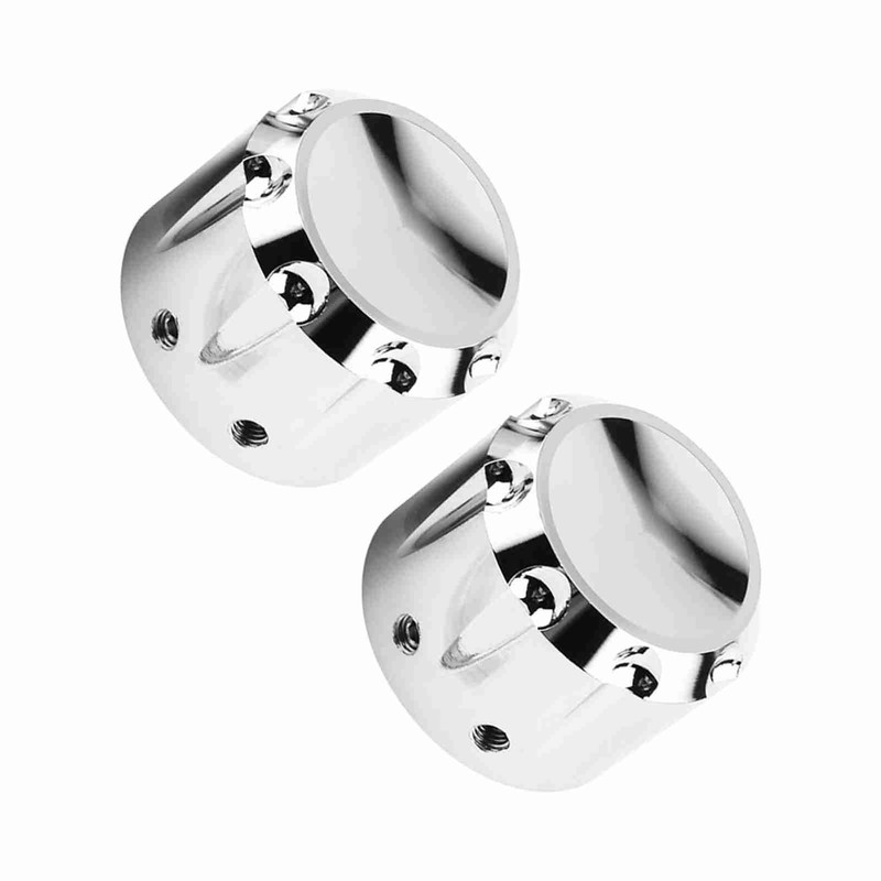 2pcs CNC Aluminum Motorcycle Front Axle Skull Nut Bolt Cover