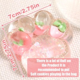 GXGM Squishy Cat, Squishy Toy Squishy Cat Paw, Squishy for Stress Relief, Squeeze Toy Squishy Paw, Cute Soft Cat Paws, Cat Paws Squishy for Children Adults, bronze