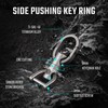 KeyUnity KM13 Rotating Key Ring with D-Ring Key Shackle, Key