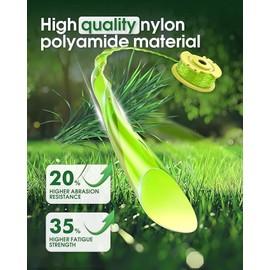 Roybi Twisted Line Spool Replacement, 0.080-inch, for 18v/24v/40v Cordless Trimmers, 3-Pack