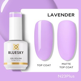 BLUESKY Gel Polish for Nails Color Lavender,Salon Single Bottle Gel Soak Off Manicure at Home,Long Lasting &Chip Resistant, Vegan, 15ml N23P/LAVENDER