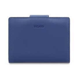 Picard PAOLA Women's Genuine Leather Purse Medium with Press Stud Purse Everyday Going Out, royal, Unit size