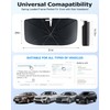 [2025 Upgrade] Doogoocoo Windshield Sun Shade [Ice-Crystal Cooling & 100%