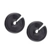 ELONG OUTDOOR Archery Kisser Button Black with Copper Anchor Clips