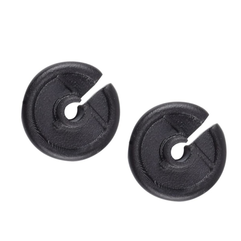 ELONG OUTDOOR Archery Kisser Button Black with Copper Anchor Clips