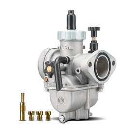 NIBBI PE24mm Carburetor for 140cc-150cc Flange Motorcycle Engine Carburetor with Carb Jets for Dirt Bike Mini Bike YAMAHA KAWASAKI SUZUKI Apollo Dirt Bike Mini Bike TAOTAO Scooter CG150