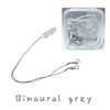 2 Set Binaural Grey Silicone Hearing Aid Anti-Lost Rope Tangle-Free
