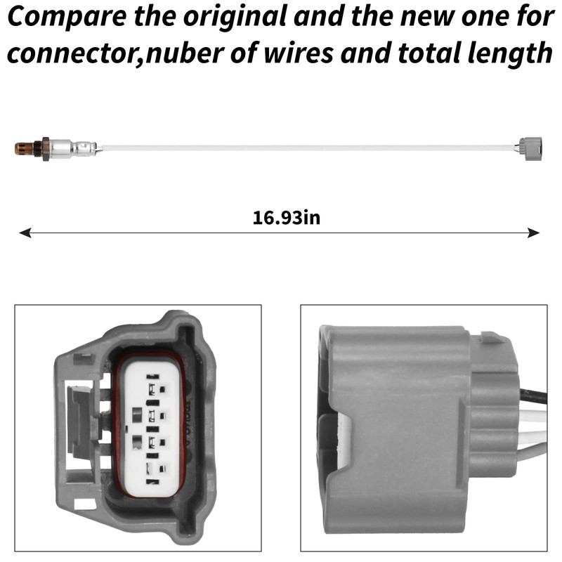 DOSKJOK 234-4905 O2 Sensor de oxígeno descendente compatible con Altima