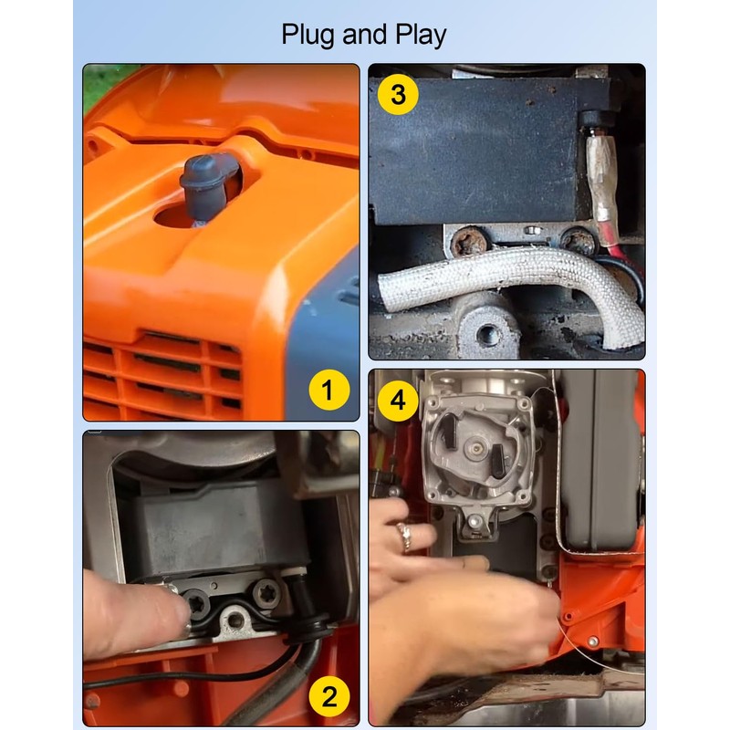HUQUZN Ignition Coil with Spark Plug Fit for Husqvarna 150BT