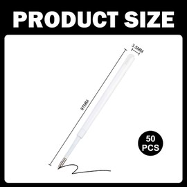 50 Pieces of Black Replacement Refills, Ballpoint Refills, Study and Office Supplies, Writing Supplies