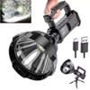 Rechargeable Spotlight 3000000 Lumens Led Spot Lights Outdoor Flashlight Tripod