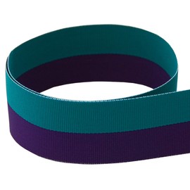 3/8" Suicide Prevention Striped Grosgrain Ribbon - 20 Yards - USA | American Made - (Multiple Widths & Yardages Available)