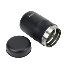 BUILT 16 Ounce Vacuum Insulated Food Jar Tumbler Double Wall, Black