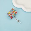 Funny Glitter Nurse Badge Reel I'm Fine It's Just My