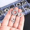 360pcs Flat Washers Flat Washers Gasket Fasteners Round Metal Washers