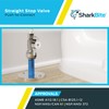 SharkBite 1/2 x 3/8 Inch Compression Straight Stop Valve, Quarter