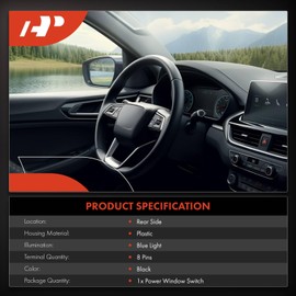 A-Premium 8 Pins Power Window Switch Compatible with Ford F-150 F150 2015-2020, Edge 2015-2019, Expedition 2018-2023 & Lincoln Navigator 2018-2021, Replace# FL3Z14529AC