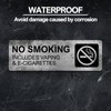 Silvivao No Smoking Signs for Business, No Vaping Signs, 9