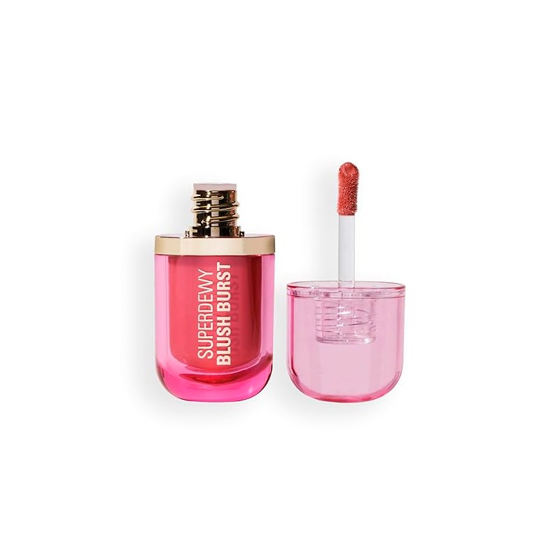 Revolution Superdewy Liquid Blush Burst, Buildable Colour for Cheek, Serum