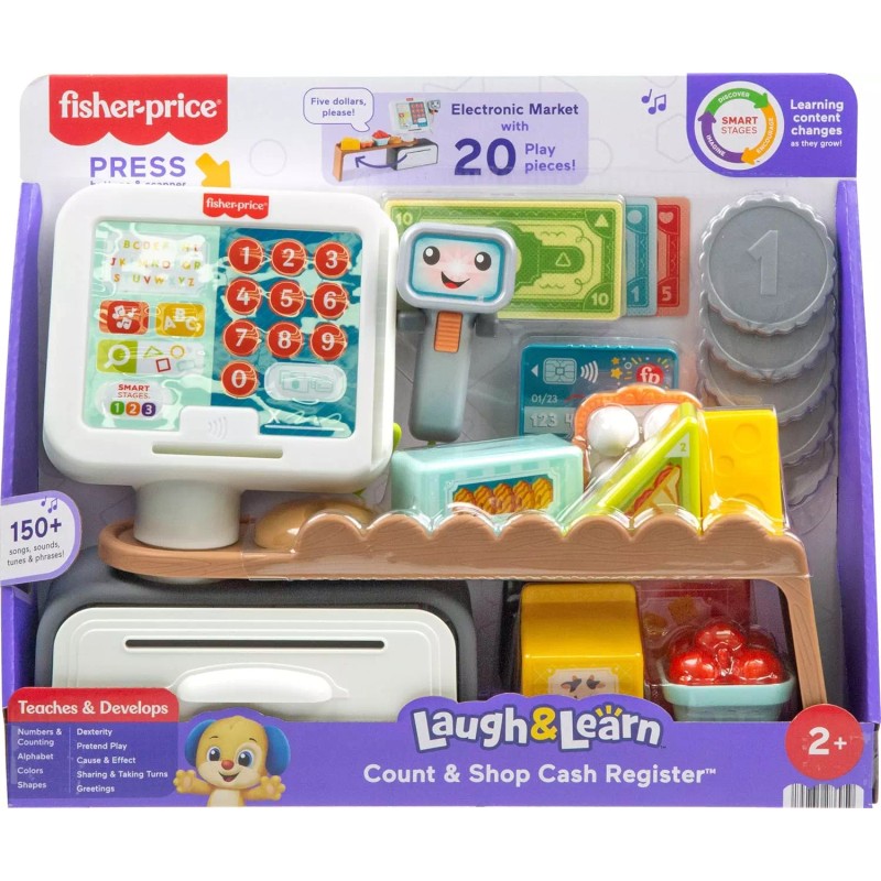 Fisher-Price Laugh & Learn Count & Shop Cash Register Play