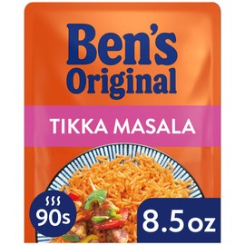 BEN'S ORIGINAL Ready Rice Tikka Masala Flavored Rice, Easy Dinner Side, 8.5 oz Pouch