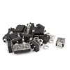 sourcing map 20 Pieces PCB Mounting Audio Jack Socket 3.5