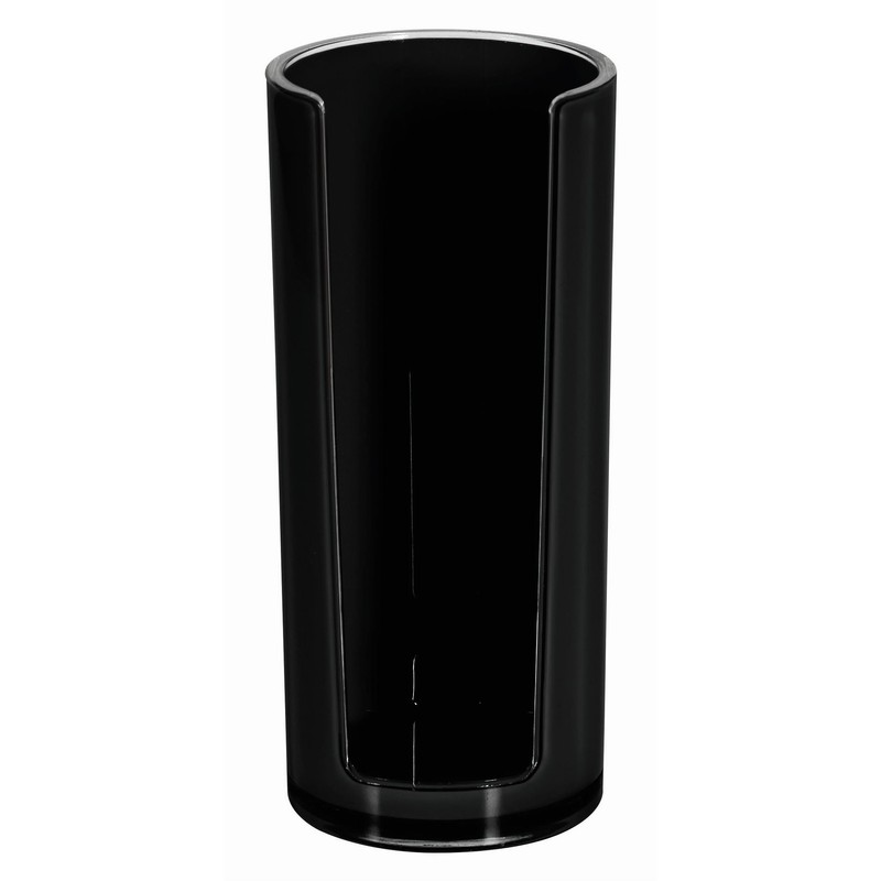 Spirella 10.17764 Acrylic, Cotton Pad Dispenser, Black