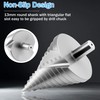 JIZZU Step Drill Bit 6-60mm HSS Spiral Cone Hole Cutter,