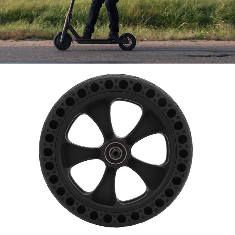 Electric Scooter Solid Rear Wheel Tire Assembly With Wheel Hub