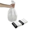 Ikando 10L Bin Liners, Bin Liners, Black / White Transparent,
