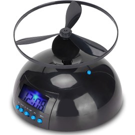 Zopsc Flying Alarm Clock, Electronic Clock for Bedroom Office Home School, Multipurpose Flying Helicopter Alarm Clock.