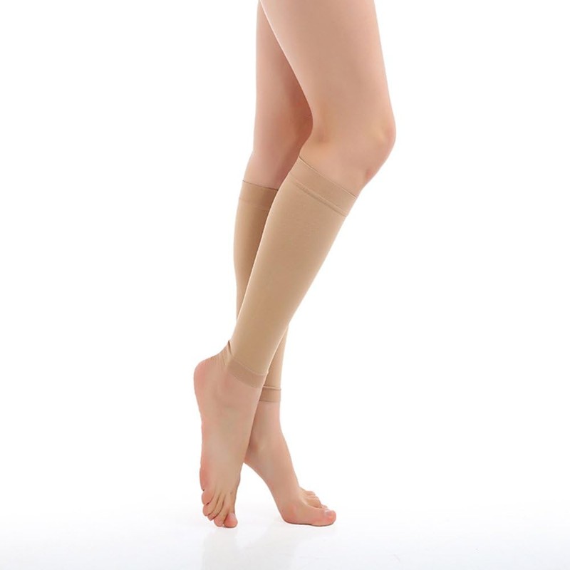 Skin Color Full Lower Leg Tattoo Cover Up Sleeve for