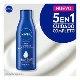 Nivea Body Milk Crema Corporal Humectante Nutritiva para Piel Extra Seca, 100ml